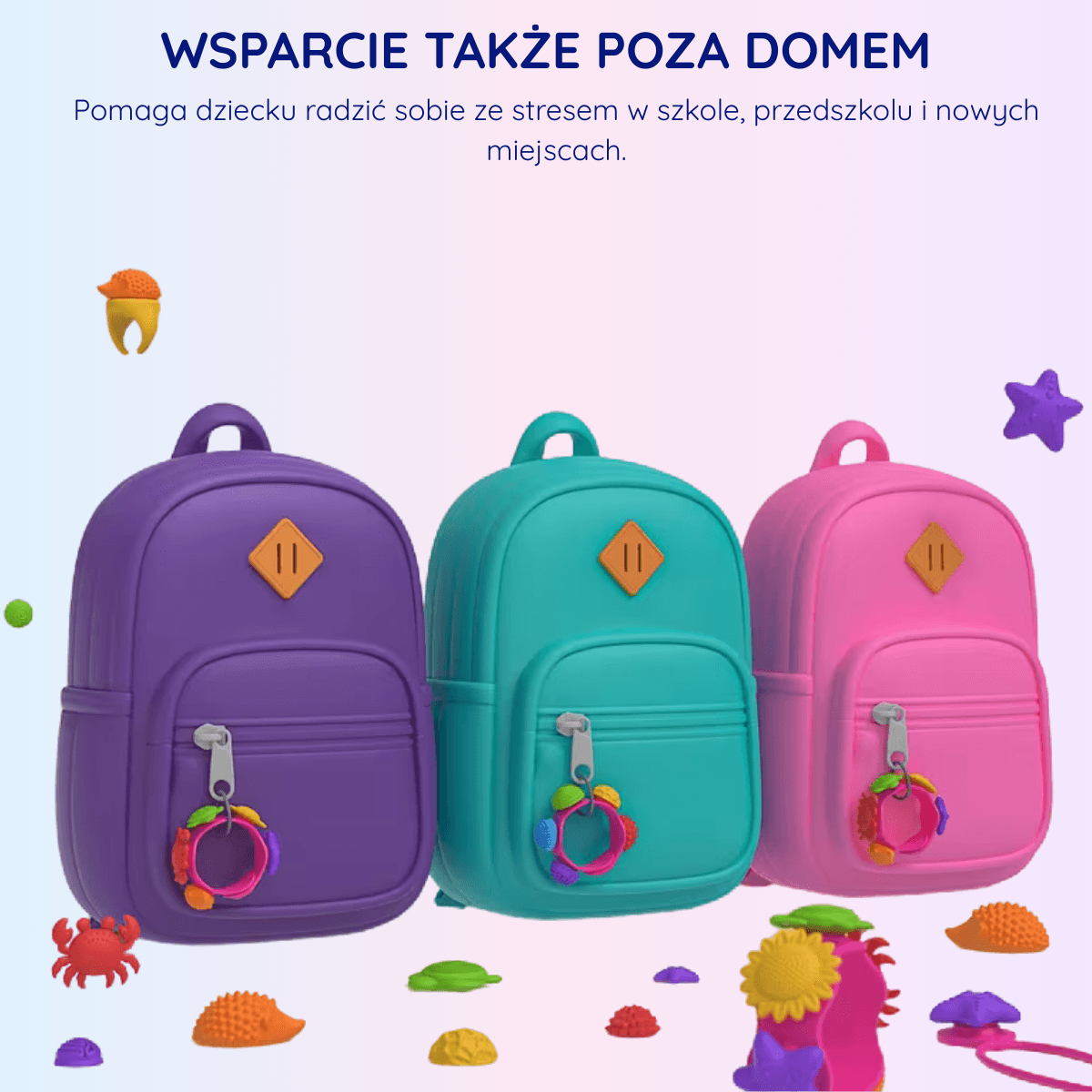 SENSI – Zestaw sensoryczny 22 szt. (bransoletki + pierścionki + naszyjnik)