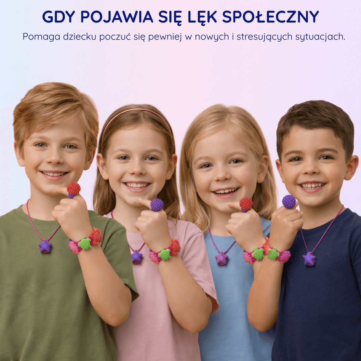 SENSI – Zestaw sensoryczny 22 szt. (bransoletki + pierścionki + naszyjnik)